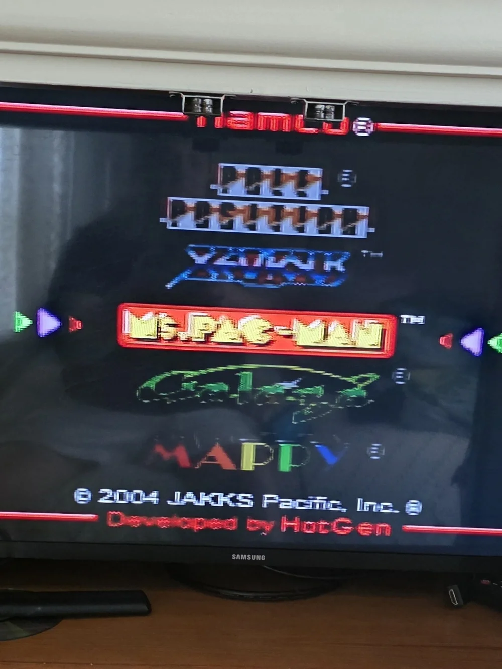 Namco Ms. Pac-Man 5-in-1 TV Plug N Play 2004 Jakks Pacific Vintage Game